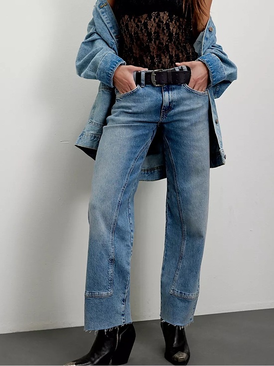 Free People Denim - NWT FREE PEOPLE Risk Taker Mid-Rise Jeans!